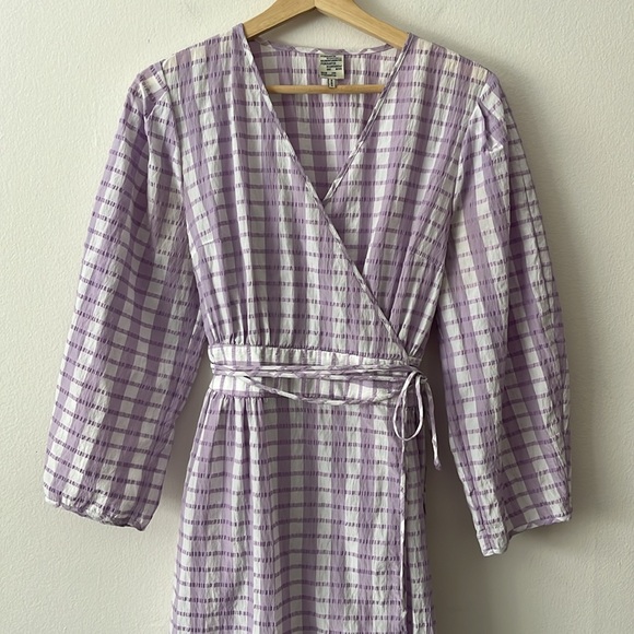 Baum und Pferdgarten Abylene Dress in Creamy Lilac Check size 38 - Picture 5 of 16